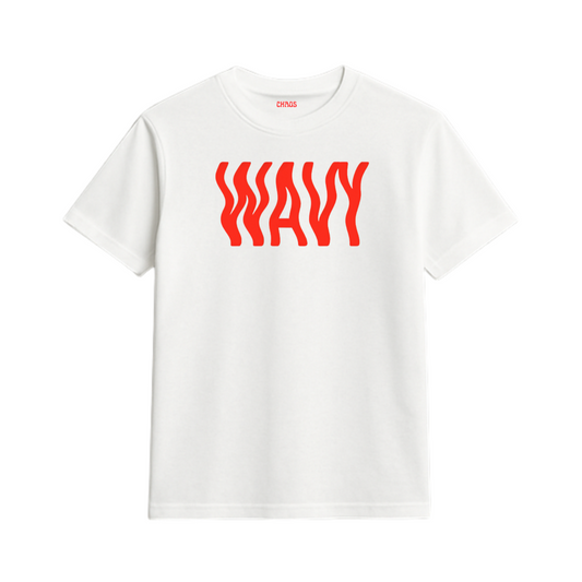 WAVY – Karan Aujla Unisex White Cotton T-Shirt