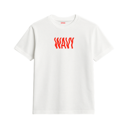 WAVY – Karan Aujla Unisex White Cotton T-Shirt